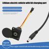 Elektrofahrrad Ladegerät Stecker DC2.1 DC2.5 für 36V 48V Li-Ionen Akku Premium Runder Stecker für Outdoor Schnellladung