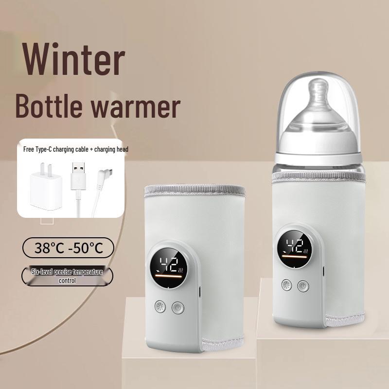 USB Portable Baby Bottle Warmer - Precise Temperature Control for Newborn Milk