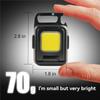 Double Sided COB Flashlight USB Rechargeable Keychain Light Torch Work Light Multifunctional 90° Rotation Camping Repair Lantern