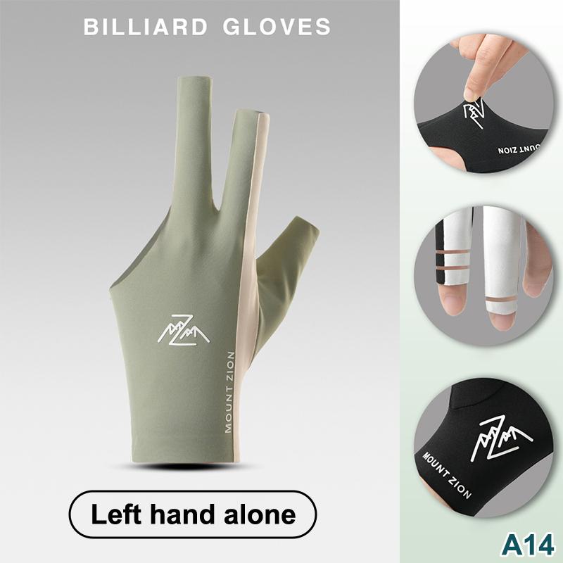 Biljarthandschoenen met vingerloze, ademende, professionele poolhandschoenen, lichtgewicht handschoenen met drie vingers voor biljartaccessoires