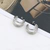 Stylish And Simple Multi-Layer Round Line C-Shaped Earrings Women'S High-End Sense Niche 18K Earrings Do Not Fade
