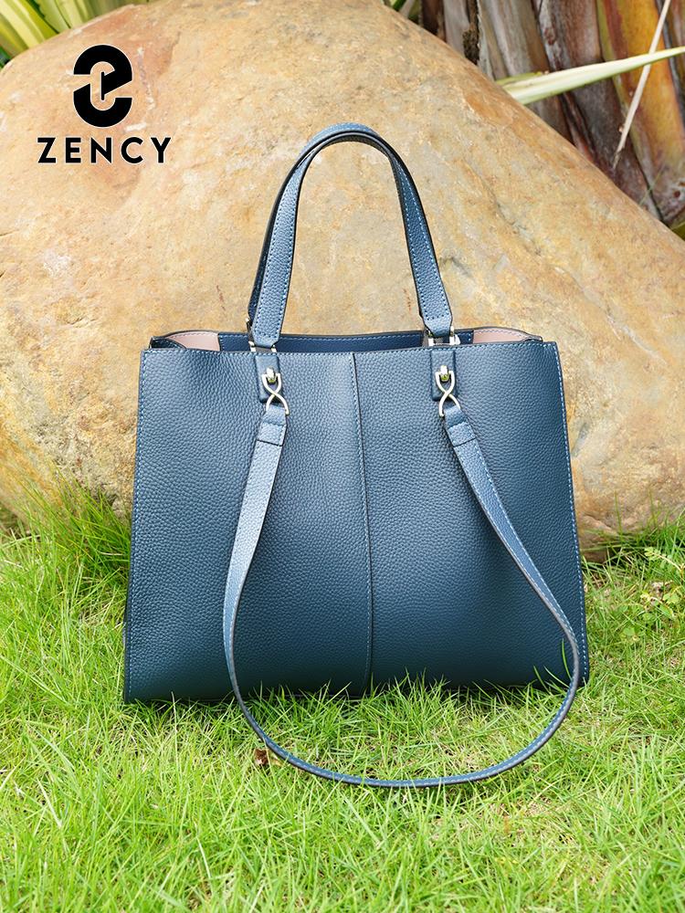 Zency Damen Große Tragetasche Echtes Leder Schultertasche