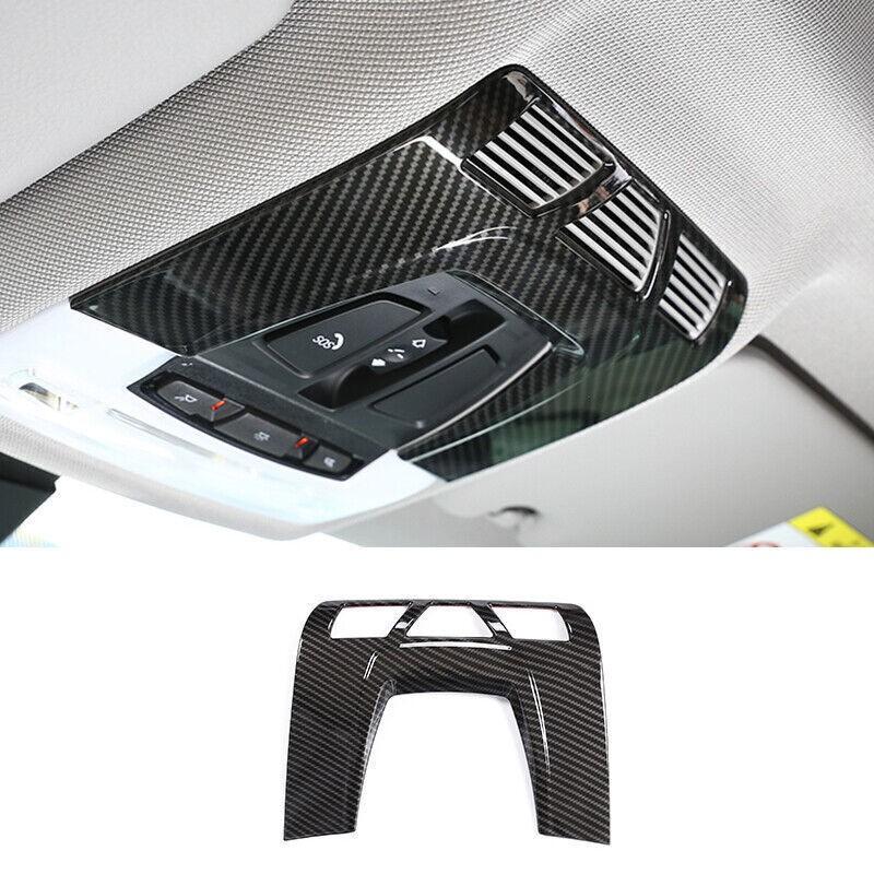 ABS Carbon Fiber Front Reading Lamp Frame Cover Trim For BMW X5 X6 F15 2014-2018