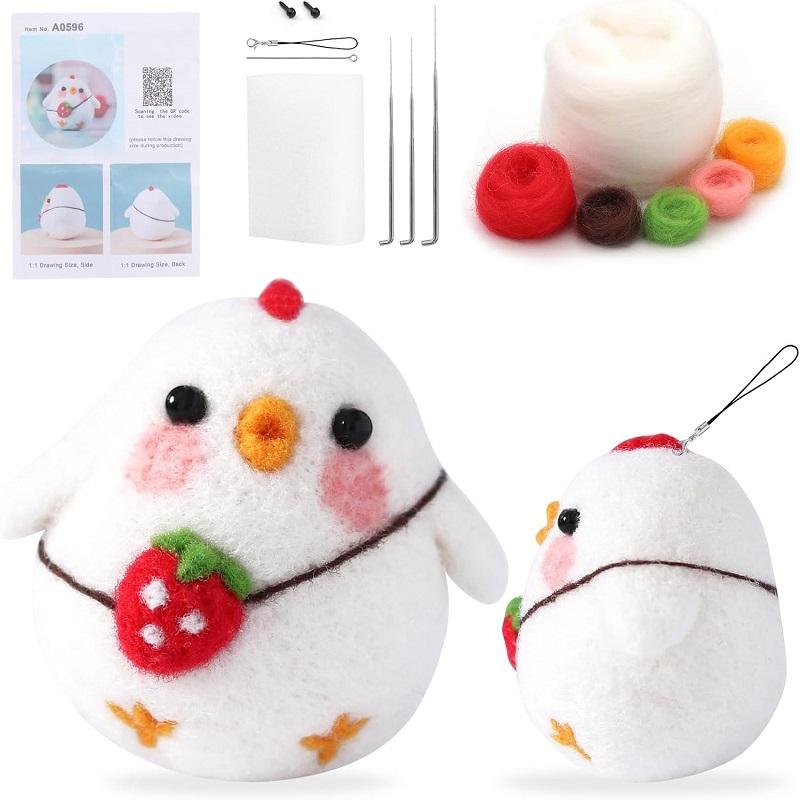 

Наборы для валяния для начинающих Материалы для валяния иглами с пенопластовыми иглами Инструкции по изготовлению поделок своими руками для украшения дома