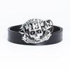 Cinto de Couro Masculino com Fivela de Caveira Retrô - Estilo Personalizado do Velho Oeste Americano