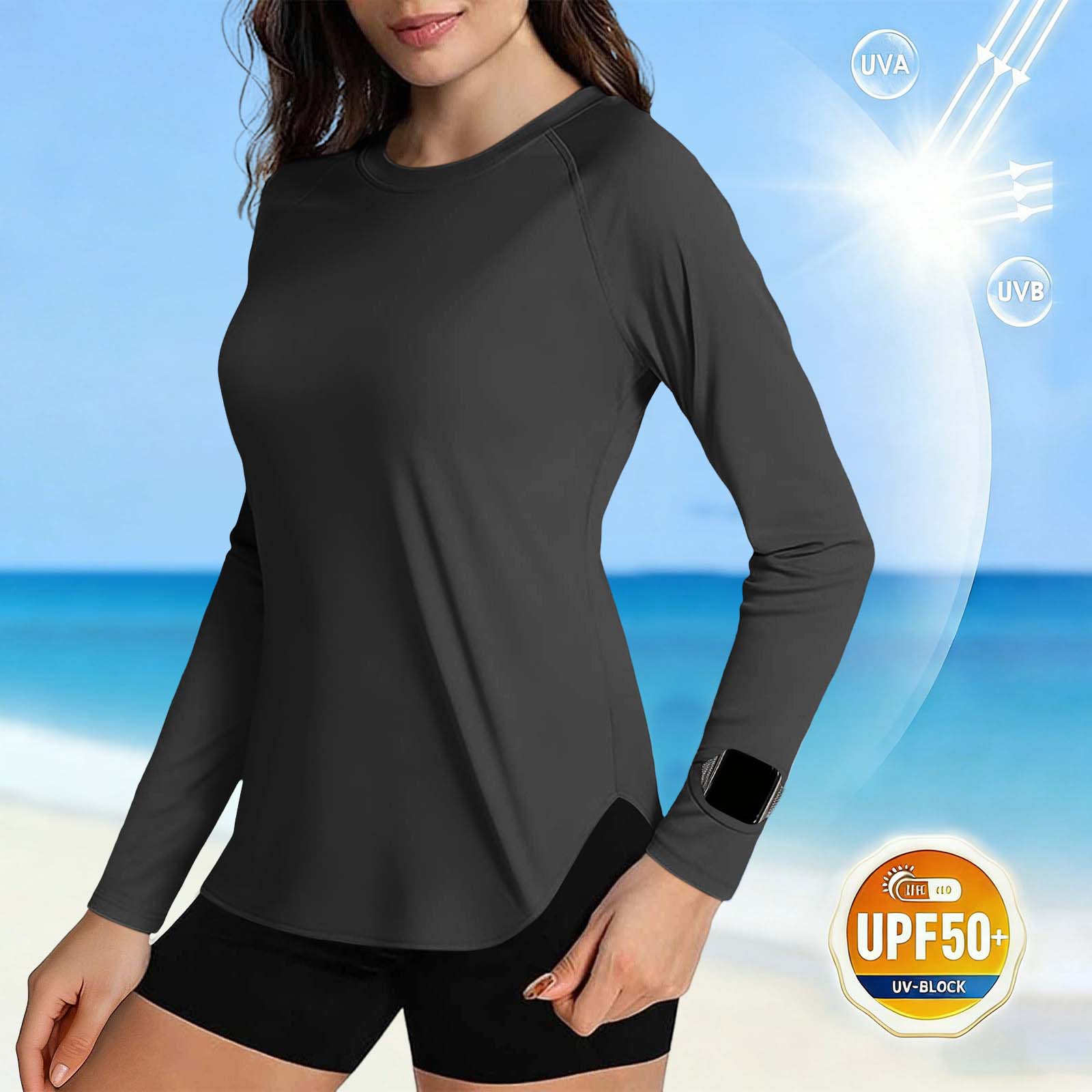 

Womens Spring Tops Long Sleeve Crew Neck Summer Shirts for Women Lightweight Womens Summer Shirts Casual Tee Dressy Tops for Women XL чёрный