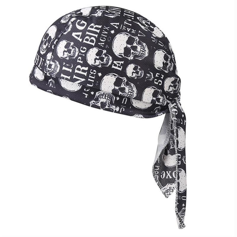 Sun Protection Cycling Cap Breathable Anti Sweat Helmet Skull Pirate Liner Sport Headband Scarf Men Women Cooling Bicycle Hat