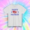 Party Like a Patriot T-Shirt Mens Womens Tees Top | USA Pride Tee | American 4th of July Gift