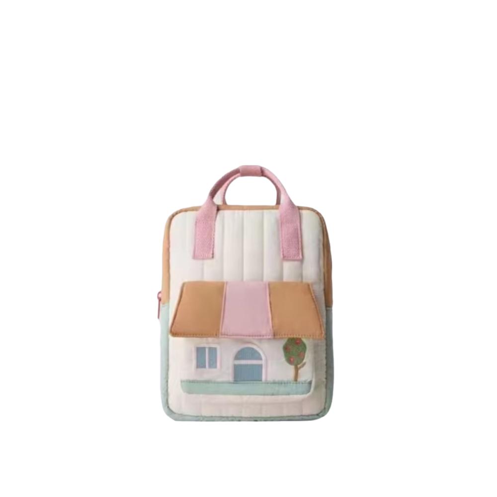 Lightweight Students Backpack Tree House Embroidery Large Capacity School Bag Versatile Cute Travel Backpack for Girls Toddler