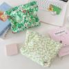 Multifunctional Cosmetic Bag Floral Makeup Lipstick Storage Bag Cute Zipper Makeup Handbag  Travel