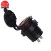 5V 1A 2.1A 12V 2 USB Car Charger Cigarette Lighter Socket Plug LED Voltmeter for Car Fast Chargering Adapter Voltage Monitoring