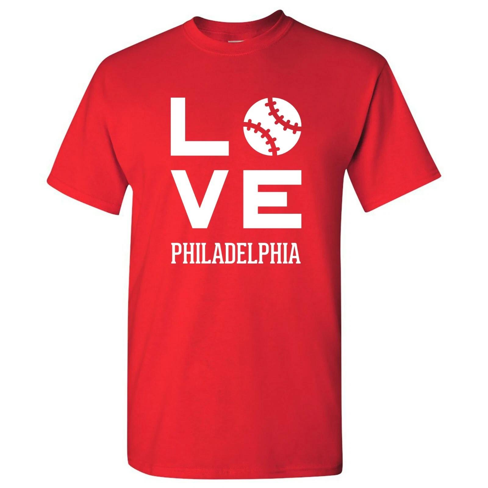 Philadelphia Love Baseball League Team Pride Hometown Majors T Shirt 3XL