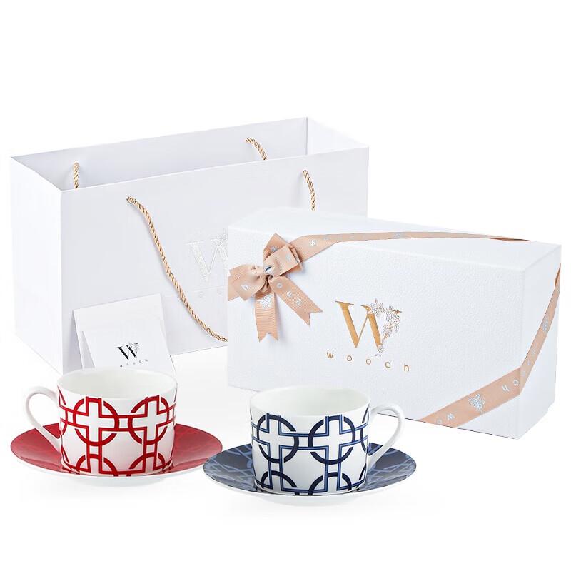 WOOCH Exquisite Ceramic Cup and Saucer Gift Set
