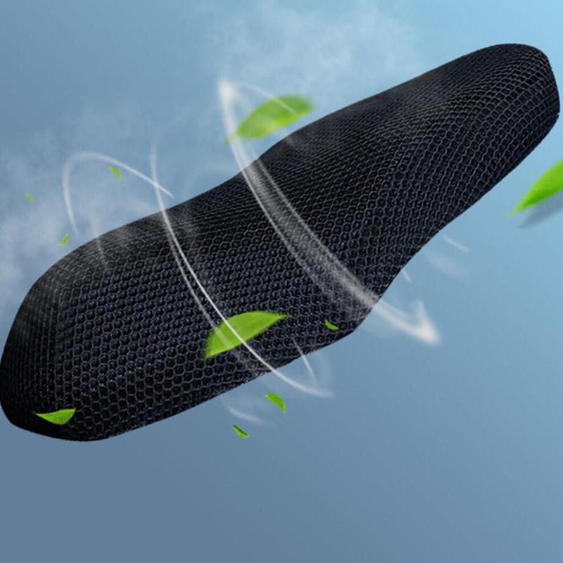1Pc Breathable Scooter Seat Covers Summer Cool 3D Mesh Motorcycle Seat Cover Cushion Anti-Slip Cover Grid Protection Pad