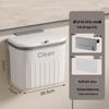 ZISIZ Wall-Mounted Kitchen Trash Can with Lid