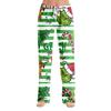 Women's Grinch Pajama Pants Casual Drawstring Elastic Waist Pants Comfortable Straight Yoga Loose Pants