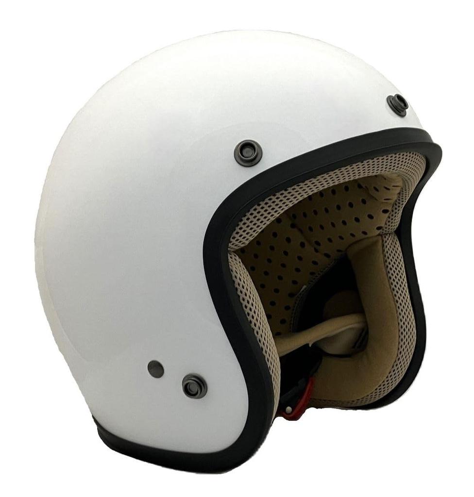 SUNUP Motorcycle Jet Size M White SY-001 JET-D (Jet D) Helmet, Type, (57-58cm),