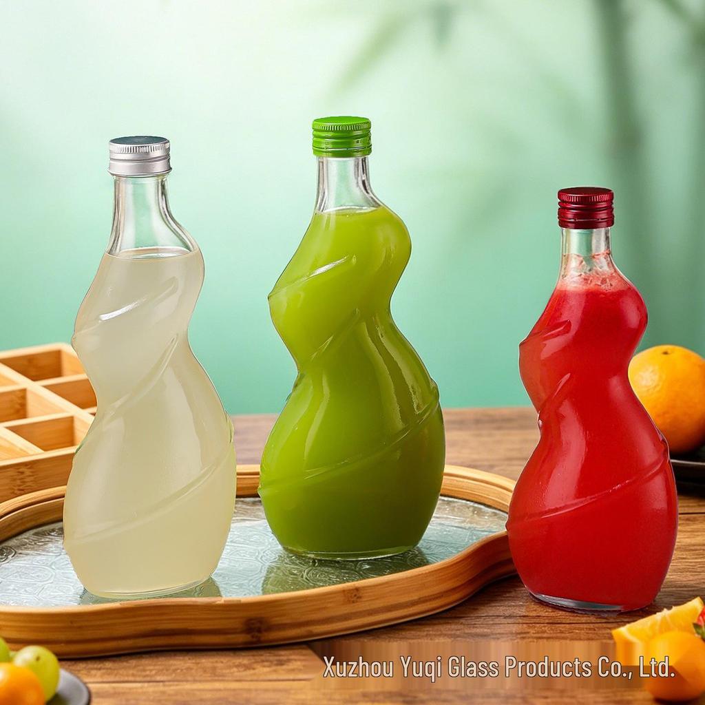 Creative Women's Flower & Fruit Beverage Bottles - New Style Sealed Glass Bottles for Home Brewing & Green Plum Wine