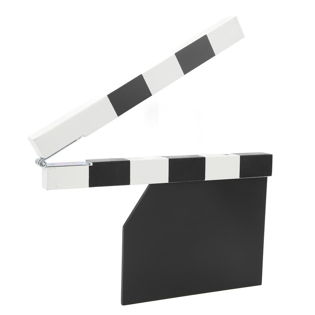 Film Director Clapper Board Density Board Movie Scene Clapboard for Photographic Props Black