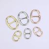 Luxury Silk Scarf and Shawl Buckle: Elegant D-Ring and Knot Design Accessories