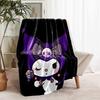 1pc Blanket Sanrio Kuromi1 Print Design, Lightweight Blanket for Sofa, Bed- Soft &Warm, Gift for All Seasons like Christmas, Halloween