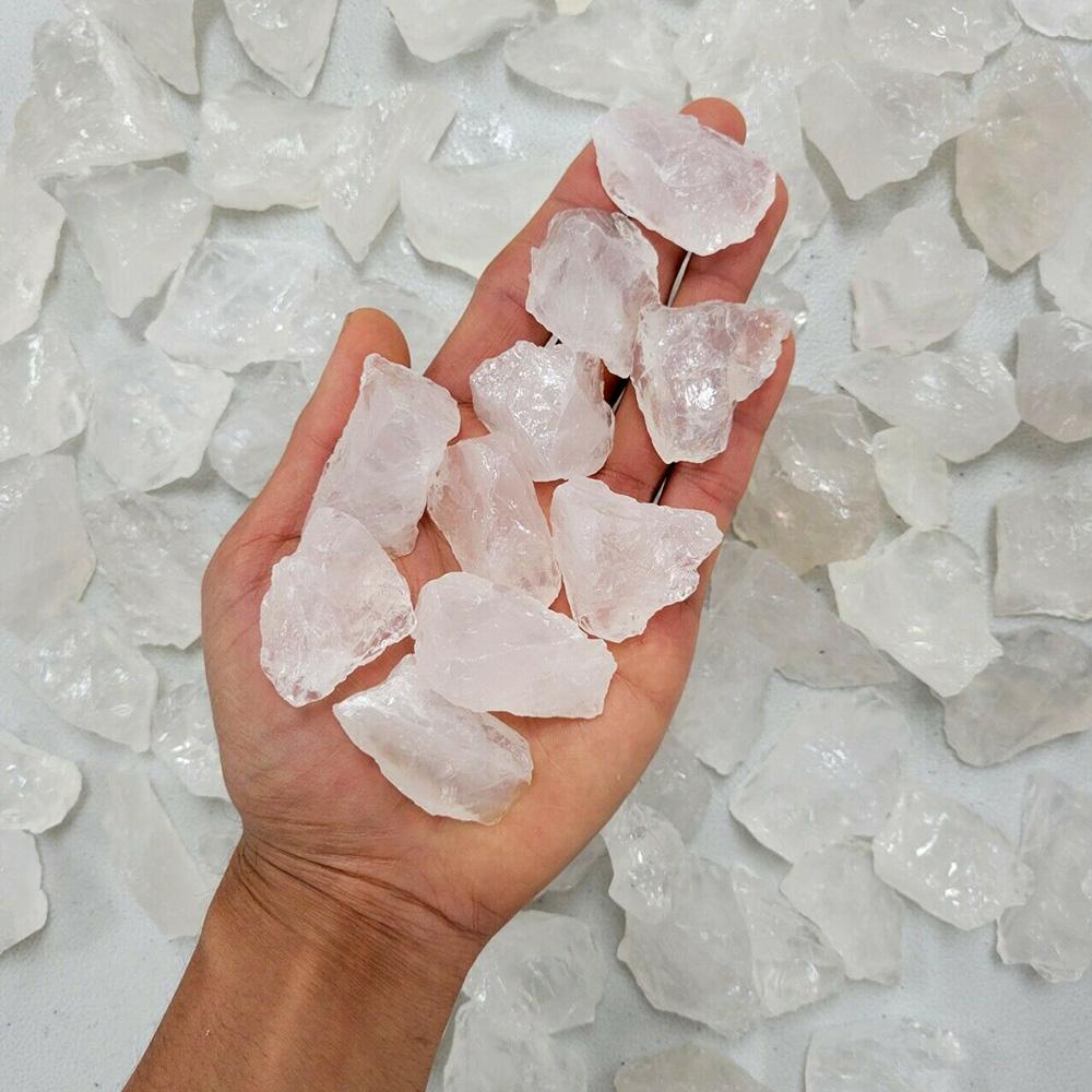 Natural White Quartz Crystal Bulk Rough Gemstones Healing Crystals 50g