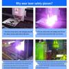 Laser Protection & IPL Glasses: E-light, Hair Removal, 200-2000nm, Welding, Beauty Laser Goggles