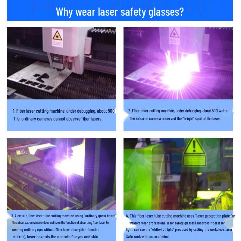 Laser Protection & IPL Glasses: E-light, Hair Removal, 200-2000nm, Welding, Beauty Laser Goggles