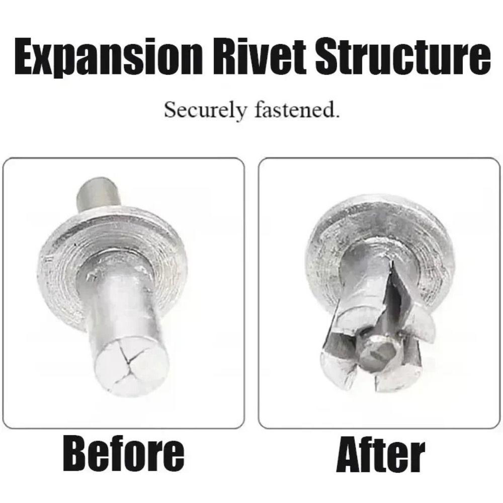 50Pcs Hammer Drive Expansion Rivets Aluminum Alloy Piercing Rivets  Hardware Accessories
