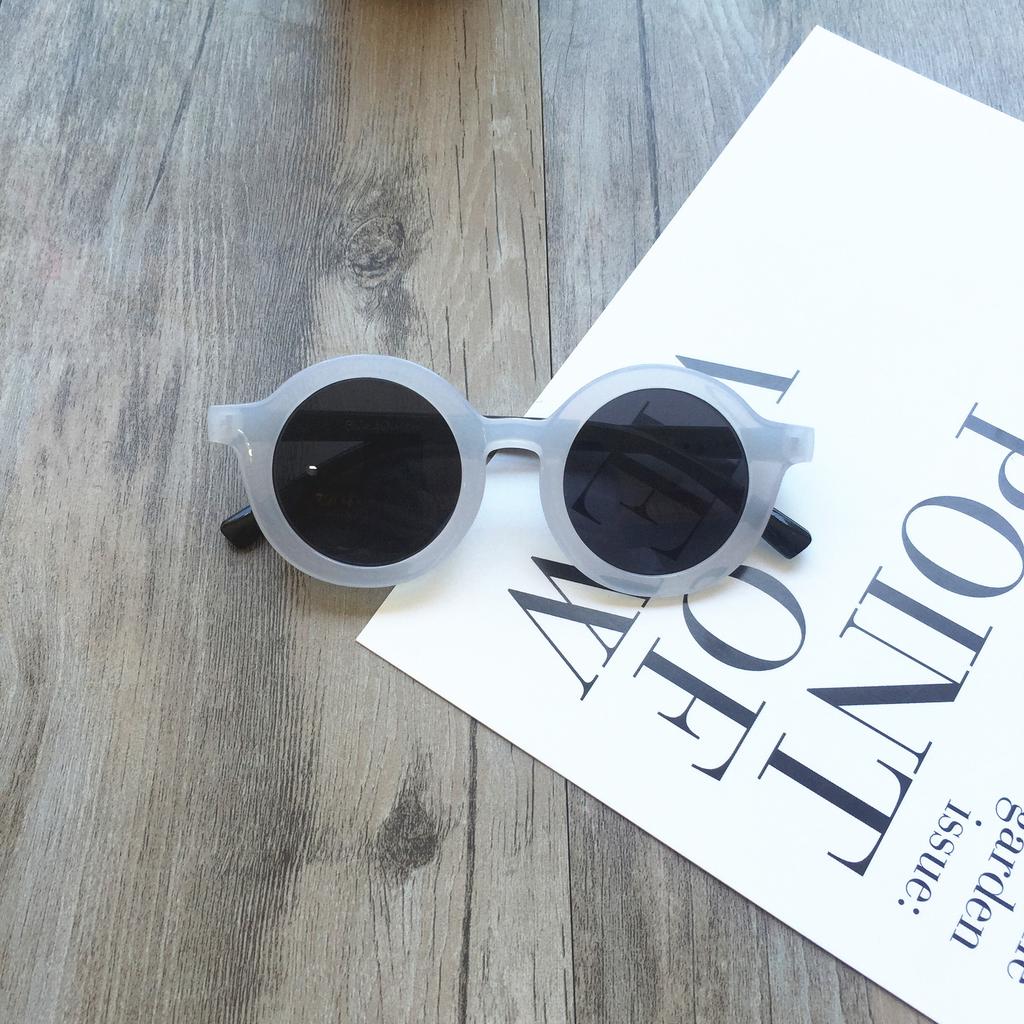 Trendy Children'S Retro Round Fashion Glasses Children'S Uv400 Children'S Outdoor Sunglasses Sunscreen Stall Glasses