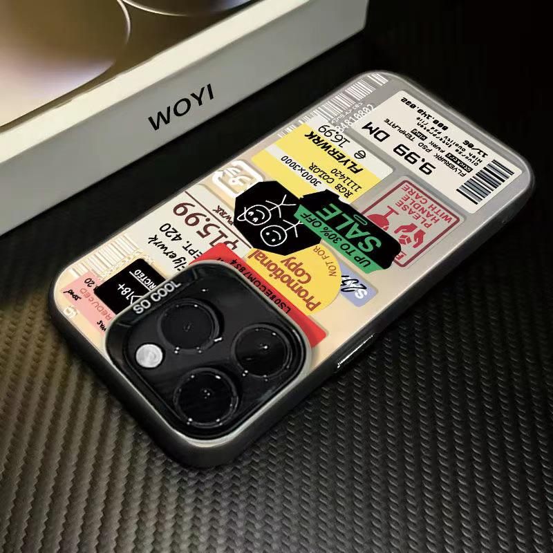 Apple 15 Pro Max/16 Pro/14/17 Air European & American Trendy Phone Case Tags
