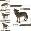Wild Forest Animal Pvc Model With Roaring Wolf And Hunting Features For Educational Display