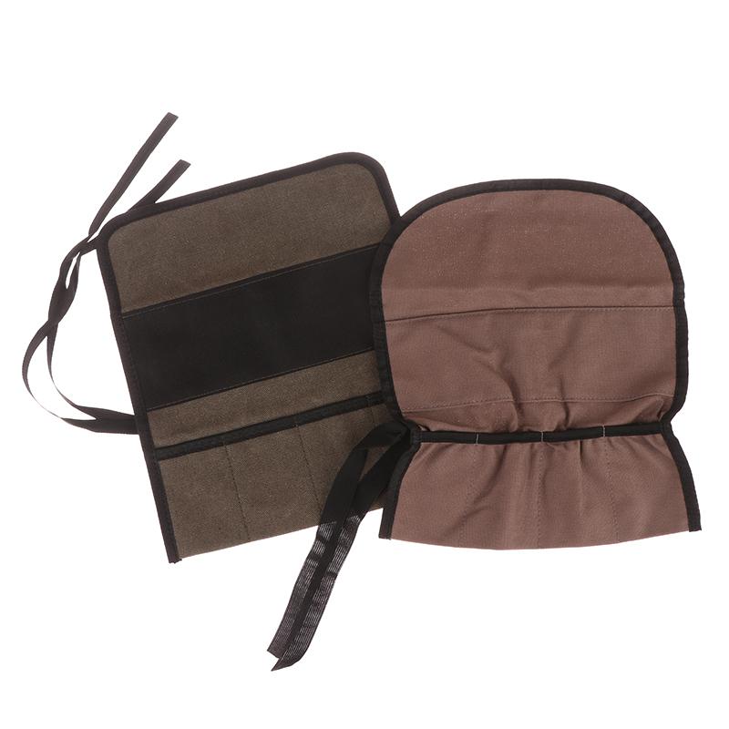 Multi Functional Woodworking Tool Storage Bag With Carving Chisels Durable Canvas For Woodworkers And Diy Enthusiasts