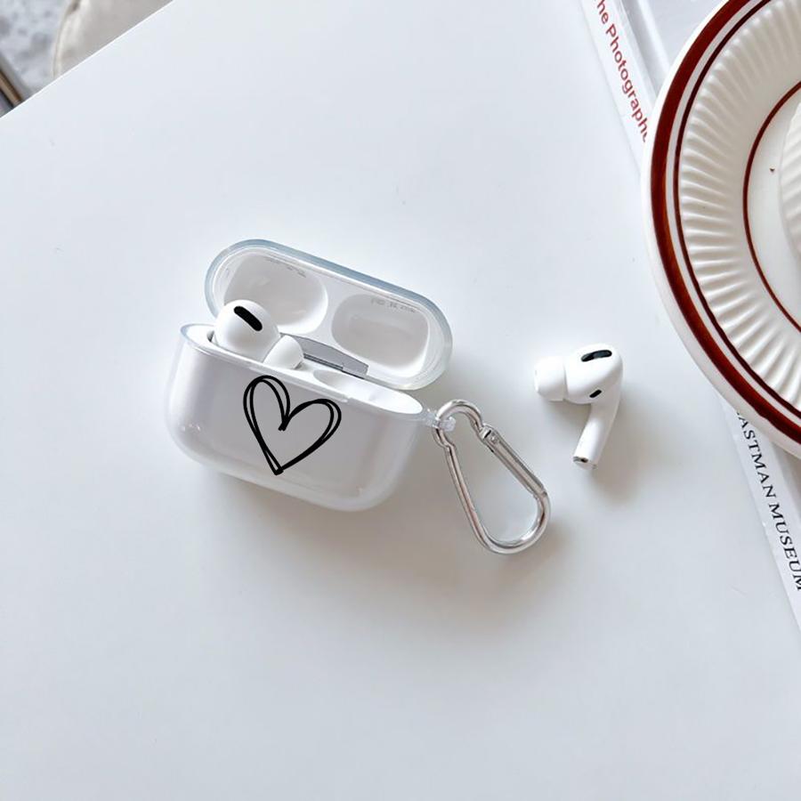Cute And Fun Hearts Case For Airpods 3 2 Pro2 Pro Pro3 1 4 Clear Earphone Cases Cover