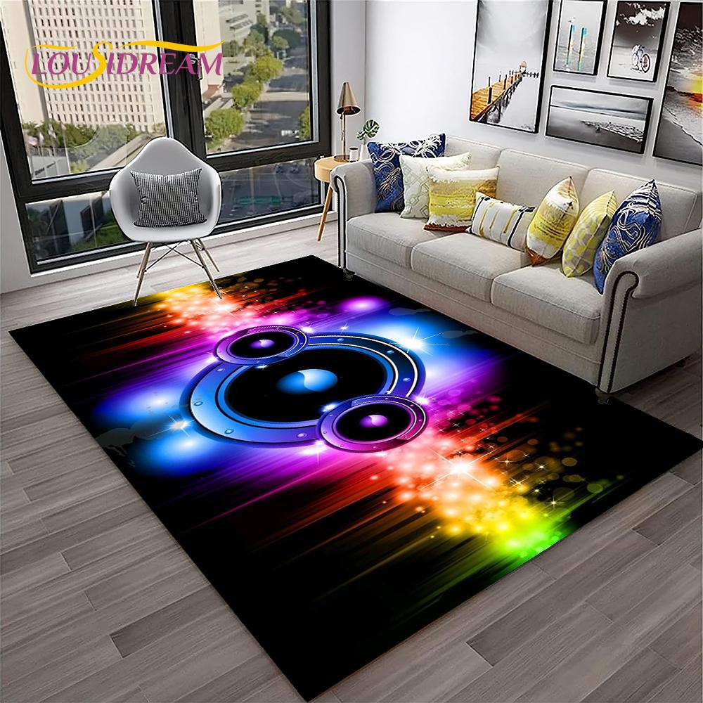

Музыка Искусство 3D Виниловая Пластинка Ретро Ковер Коврик для Дома Гостиной Спальни Дивана Придверный Коврик Декор, Ковер для Детской Игровой Зоны Нескользящий Напольный Коврик 40x60cm
