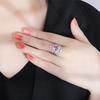 Manufacturer Jewelry Open Ring Cross Border Color Treasure Sea Blue Retro Palace Orange Red Fashion Women's