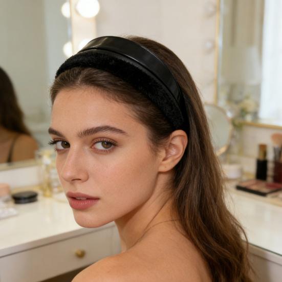 Damen Stirnband Volumen-Booster Breiter Haar-Reif Verleiht Volumen Natürlicher Lift Haarband Party Leicht Weiches Haar-Accessoire