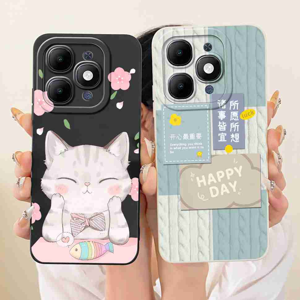 Für itel A90 4G A6610L Hülle Cartoon Freche Katze Silikon Rückseite Für Itel a90 ITEL A90 Stoßfeste Handyhüllen Fundas