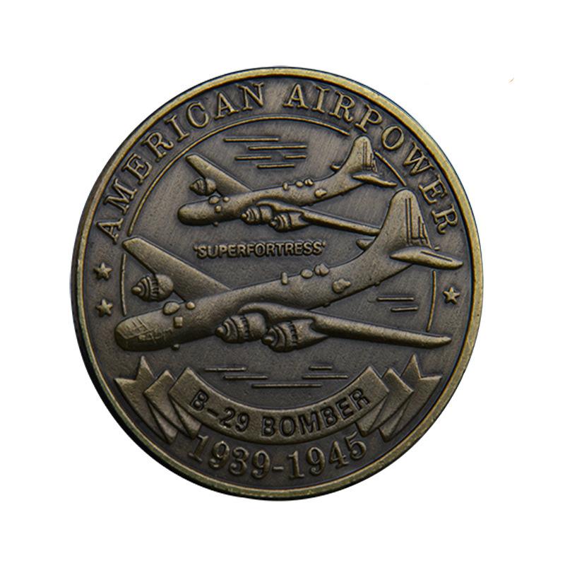 

1 шт. Памятная монета США, самолет-истребитель, военная сила, памятная медаль, жетон, коллекционирование, патриотизм, сувенир