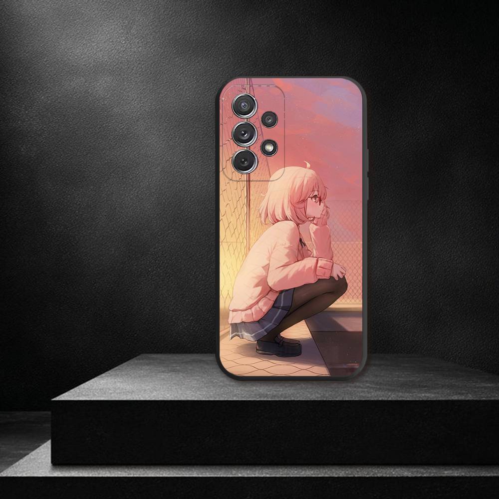 Anime K-Kuriyama Mirai Phone Case For Samsung S 25,24,23,22,30,21,10,9,Ultra,Plus,Lite,FE,4,5G Black Soft Case