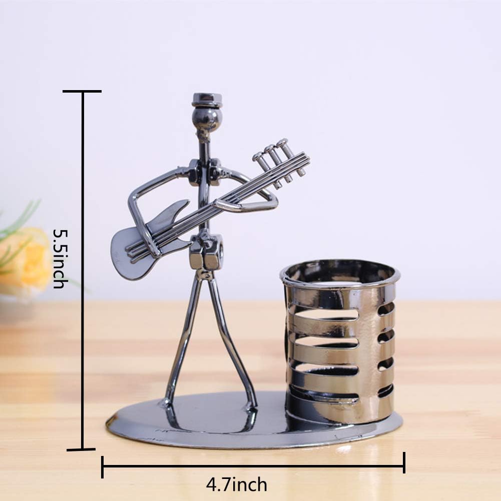 Metal Pen Holder With Guitar Rocker For Office Desk Organization Guitar Rocker Pen Rocker Pen Holder