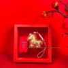 Year of the Horse Gold Mobile Phone Pendant: 999 Fine Gold Mini Pony Keychain Gift