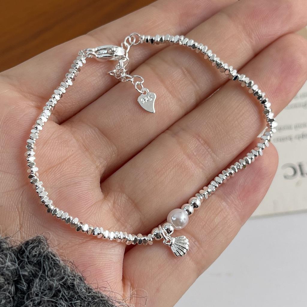 100% Solid 925 Sterling Silver Retro Bracelet for Women Men Vintage Handmade Starfish Shape Bracelet Birthday Gift