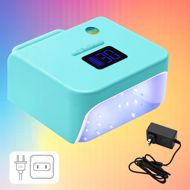 220W Rechargeable UV Nail Lamp: Fast-Drying High Power Gel & Tip Dryer with Blacken Hands-Free Feature