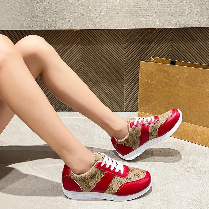 Móda 2025 Nové podzimní tenisky Dámské ploché ležérní pohodlné boty Móda Šněrovací vycházkové dámské boty Zapatos De Mujer Trend 43