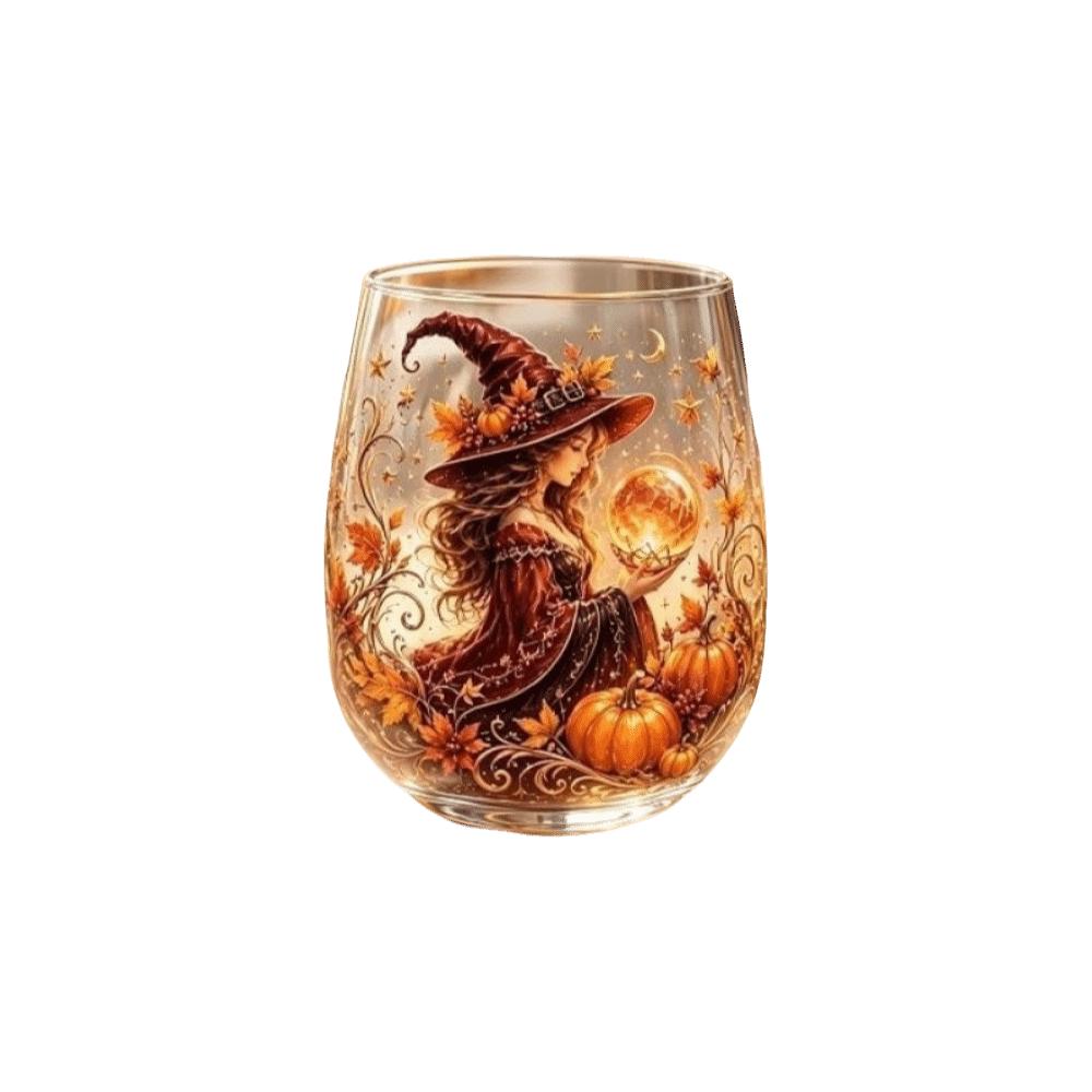 Gruseliger 2D-Druck Halloween Glasdrache Hexe Halloween Kunst Tasse Kürbis Dunkler Stil Kaffeetasse Halloween Party