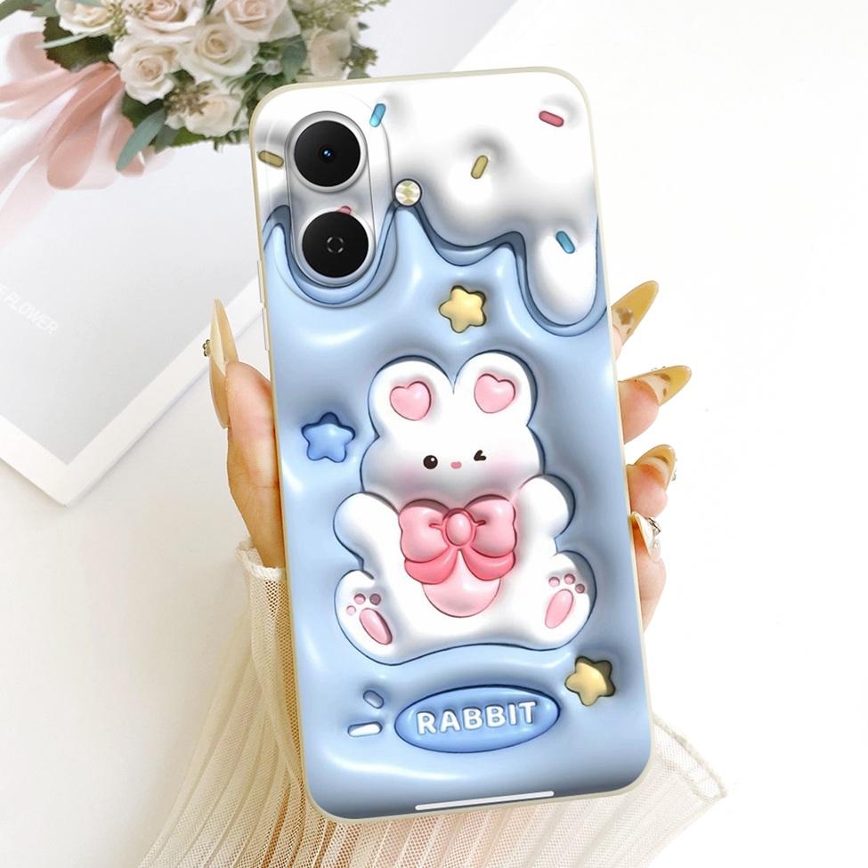 For Tecno KM4 Casing For Tecno Spark Go 2 Case Cover Luxury Fashion Cute Cartoon Funny Painted Silicone Phone Case