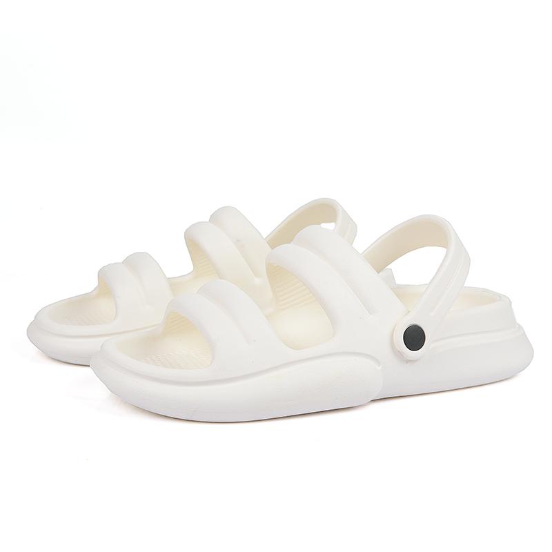 Fashion Green Cool Men Slippers Summer Women Sandals Couple Home Slippers Non-slip Breathability Thick Sole Shoes Outdoor Soft Sole Sand