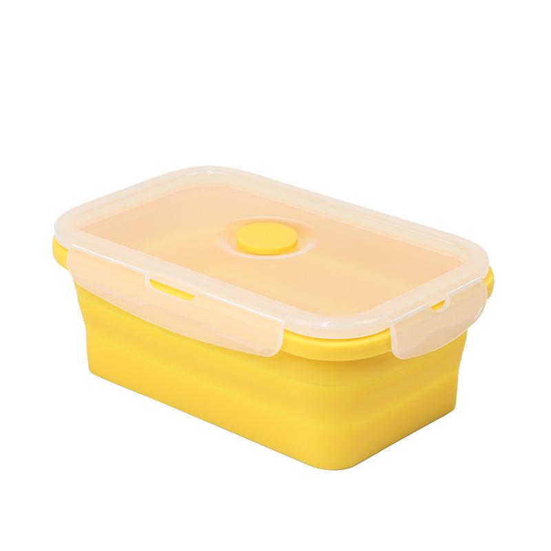 Foldable Outdoor Silicone Cooler Lunch Box - Heat Resistant, Food Grade, Sealed for Freshness