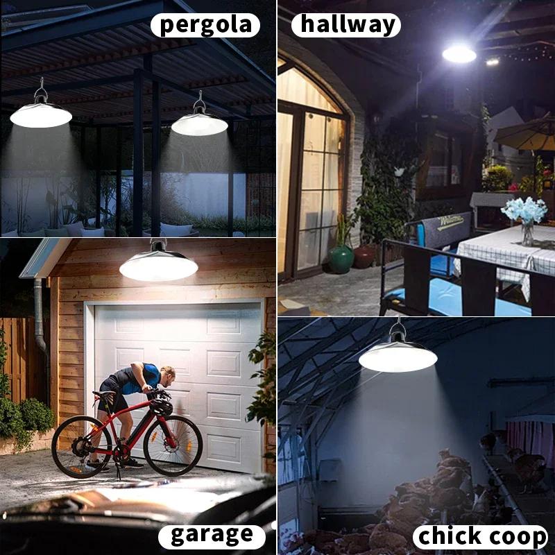 Upgraded 8800mAh Solar Outdoor Light Double Head 112 LED Motion Sensor Waterproof Solar Shed Light For Courtyard Garden Garage